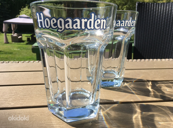Пивные бокалы hoegaarden 0,5 и 0,33 продаются в 2 коробках. (фото #1)