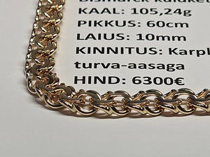 UUS KÄSITÖÖ Bismarck kuldkett 105.24g (2 foto / 2)