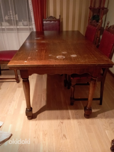 Стол деревянный, обеденный стол (фото #1)