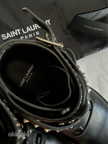 Байкерские ботинки Saint Laurent YSL Ranger, размер 37 (фото #3)