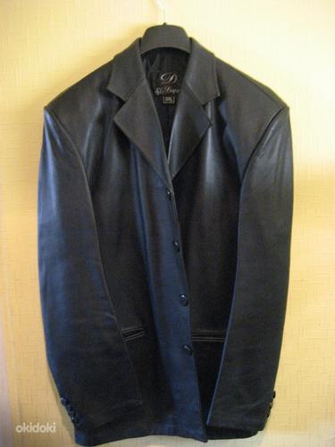 Кожаный пиджак размер XXL (фото #1)