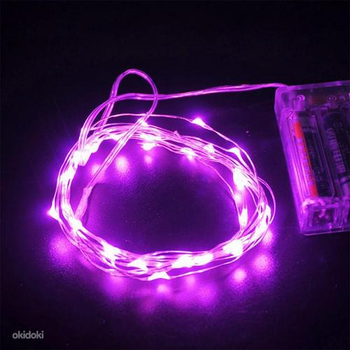 Garland led string 100 LED 10m patareiga (foto #8)