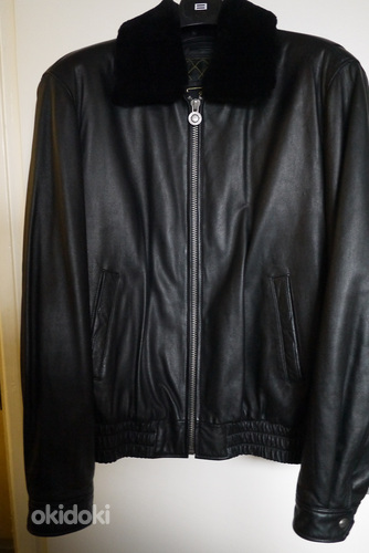 Кожаная куртка PETROFF GOLD 3XL / 4XL чёрная (фото #2)