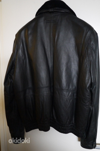 Кожаная куртка PETROFF GOLD 3XL / 4XL чёрная (фото #3)