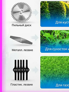 Газонокосилка / Садовый триммер, выбор аккумуляторов (7 фото из 8)