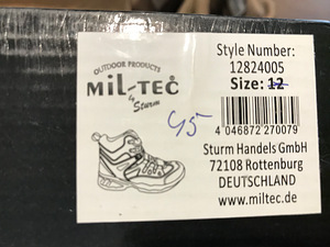 Matkasaapad Mil-Tec nr. 45 (4 foto / 4)
