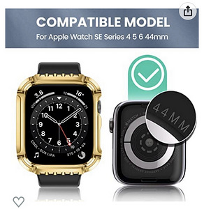 Müüa apple watch luxury case 44mm (kuldne) (2 foto / 8)