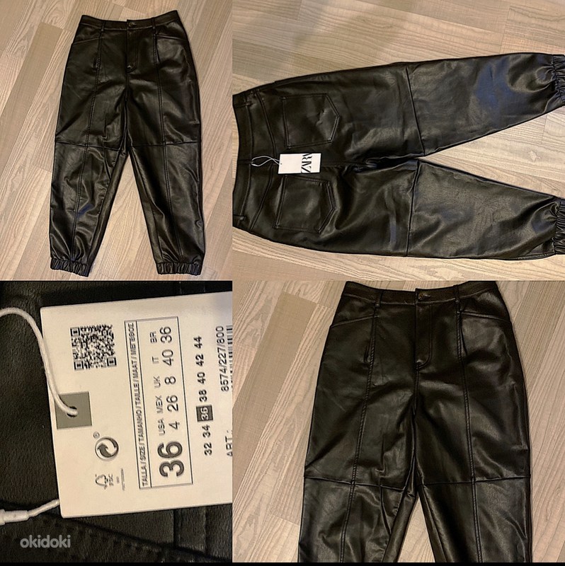 Кожаные штаны zara - Tallinn - Женская одежда, Брюки, штаны купить и  продать – okidoki