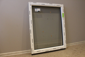 Mitteavatav plastic (PVC) aken, laiusega 800 mm (5 foto / 10)