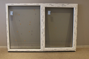 Kahe tiivaga PVC aken, laiusega 1800 mm (2 foto / 5)