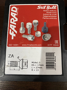 Salajased poldid M14*1,5 (3 foto / 3)