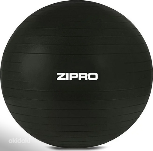 Võimlemispall Zipro pumbaga, must (foto #1)