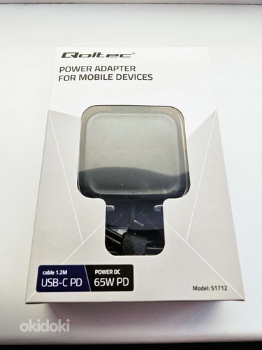 Qoltec USB-C laadija 65W 51712 (foto #2)