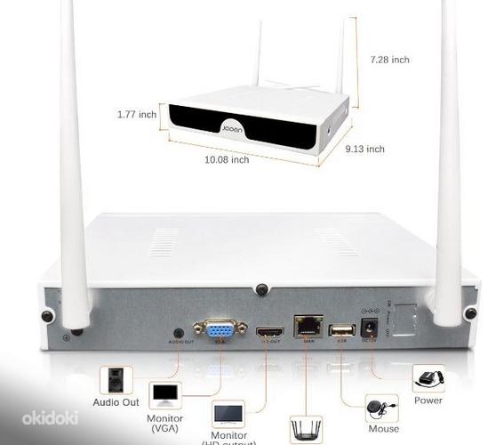 Система Видео Наблюдения с 4 камерами, WiFi, CCTV 2TБ (фото #4)