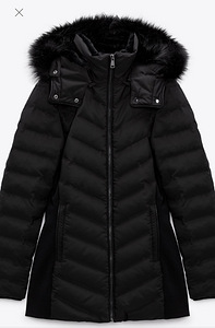 Uus talvejope ZARA, suurus L-XL, must