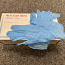 Одноразовые нитриловые перчатки, 200шт/упак, синие, размер M (фото #4)