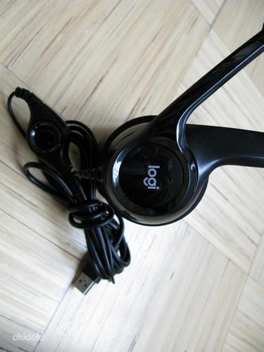 Наушники Logi с микрофоном, USB. (фото #2)