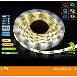 LED-RIBA SPECTOR LIGHT 3M 14,4W RGBW IP65 PULT (1 foto / 1)