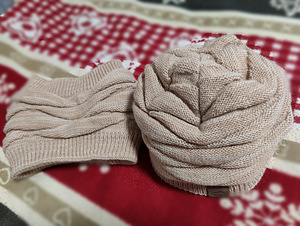 Müüa komplekt: müts ja sall. Uus. (2 foto / 4)