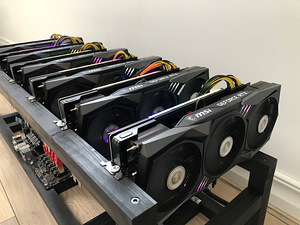 6 x MSI 3060TI Trio / ETH Miner / Mining Rig / Kaevur (2 foto / 3)