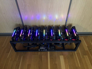 9 x MSI 3060 TI Trio / ETH Miner / Mining Rig / Kaevur (2 foto / 3)