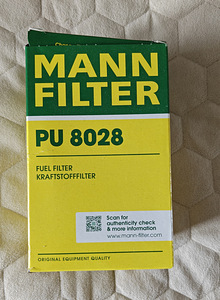 Фильтр топлива MANN-FILTER PU 8028 (1 фото из 4)