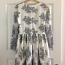 Праздничное белоe - серое кружевное платье размер 38 (фото #2)