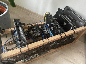 Краулер для добычи криптовалют / Mining rig 4 x 3080 rtx NON (1 фото из 2)