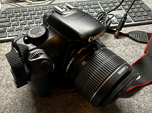 CANON EOS REBEL T3 + objektiiv EFS 18+55mm (2 foto / 3)