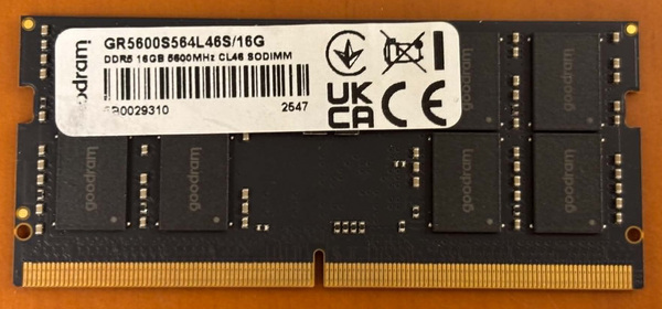 DDR5 16GB 5600MHz CL46 SODIMM (Goodram)