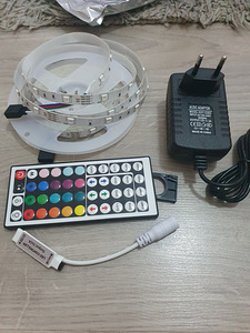 RGB led riba 5m+pult+adapter! UUS! (1 foto / 7)