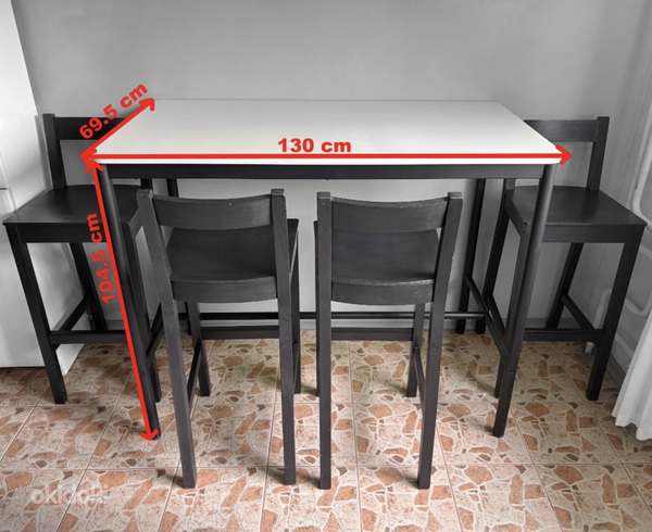 IKEA стол + 4 стула