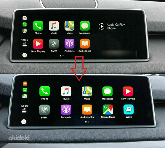 BMW Apple CarPlay Активация полноэкранного режима