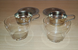2 kohvitassi alustassidega, retro, NSVL, 1970-d (2 foto / 5)