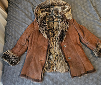 Coat, Natural leather Coat, Goat,L, Breast part 125 cm