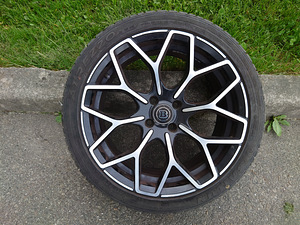 Литые диски R17 4x100 (стиль Brabus) с летней резиной 205/45 (1 фото из 10)