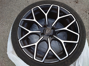 Литые диски R17 4x100 (стиль Brabus) с летней резиной 205/45 (3 фото из 10)