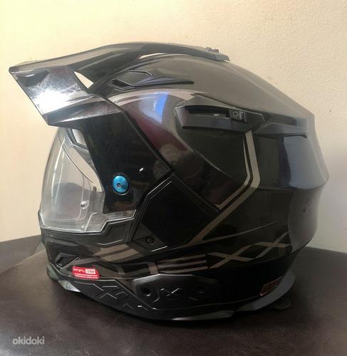 Мотоциклетный шлем Nexx X.D1, чёрный, размер L (59-60) (фото #2)