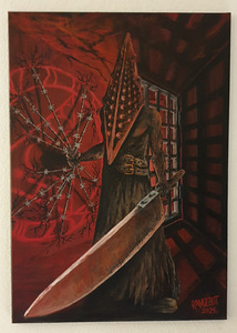 "Welcome to Silent Hill." Akrüül; canvas 50x70cm. (1 foto / 2)