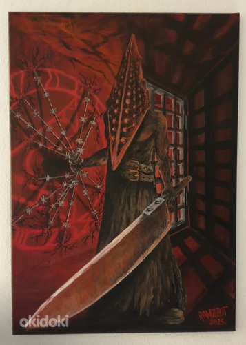 "Добро пожаловать в Silent Hill." Акрил; холст 50x70см.