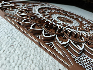 Puidust seina pilt, Mandala (8 foto / 8)