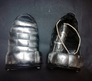 LARP rollimäng kindad käsitöö metall armadillo clamshell (2 foto / 10)