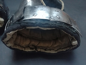 LARP rollimäng kindad käsitöö metall armadillo clamshell (6 foto / 10)