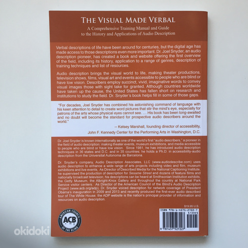 The Visual Made Verbal. Ingliskeelne raamat kirjeldustõlkest (foto #2)