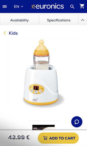 Подогреватель для бутылочек Bauer / Bottle warmer Bauer