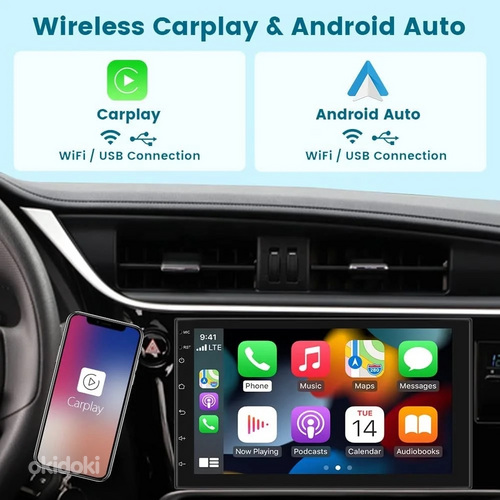 UUS! Android 13 Autoraadio, CarPlay Multimeedia 7" (32+2GB) (foto #7)