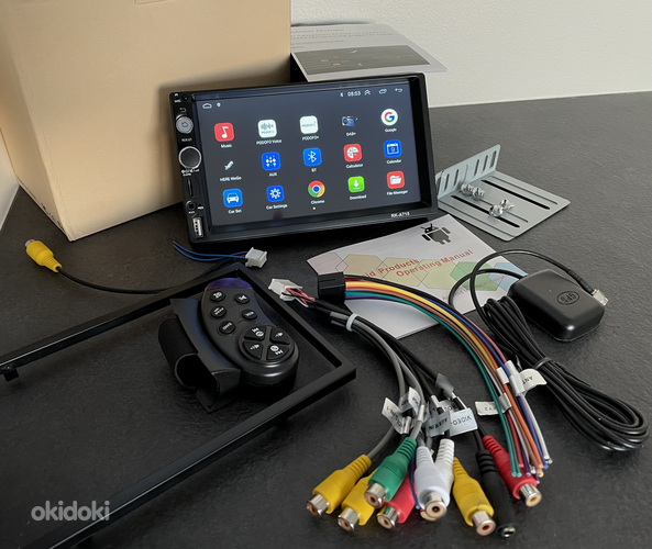 UUS! Android 10.1 autoraadio, automakk 7" 2DIN (Nuppudega) (фото #1)