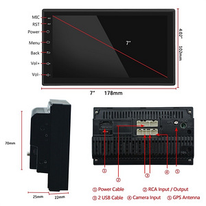 Android 10 autoraadio, automakk, multimeedia 7" 2DIN (5 foto / 5)