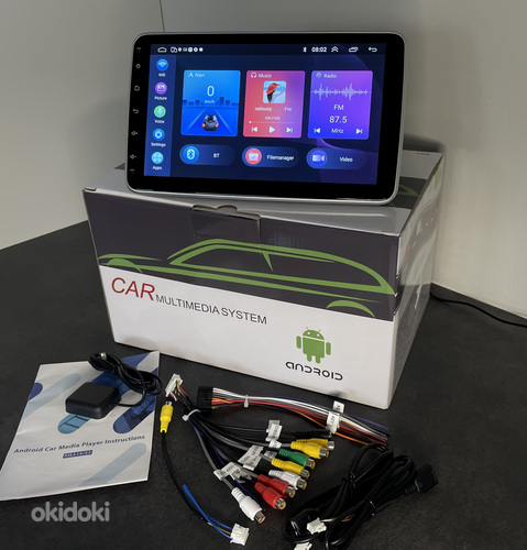 Android 13 CarPlay Autoraadio, Multimeedia 10,1" (180°) 1DIN (foto #2)