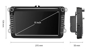 Android 13 Carplay Autoraadio, Automakk 8"(Volkswagen/Skoda) (2 foto / 3)